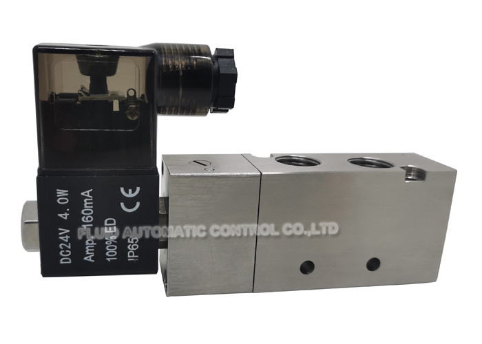 2 acier inoxydable d'Operated Solenoid Valve 4V210-08 de pilote de manière de la position 5 pour le contrôle directionnel pneumatique