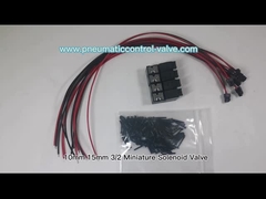 10mm 15mm 3/2 vanne électromagnétique de miniature 1.3W 24VDC pour l'automation pneumatique du textile et du tricotage